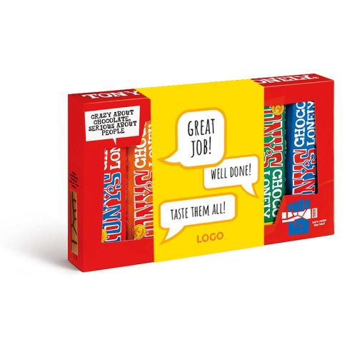 Tony's Chocolonely Probierset | Banderole mit eigenem Design - Bild 1